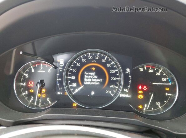 JM3KFBDM9M0301430 2021 MAZDA CX-5 Red Instrument cluster view