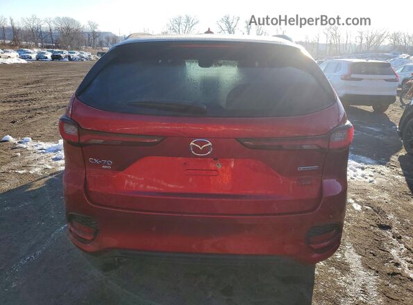 JM3KJDHC8S1104378 2025 MAZDA CX-70 Red Rear view