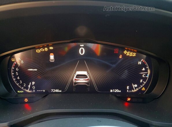 JM3KJDHC8S1104378 2025 MAZDA CX-70 Red Instrument cluster view