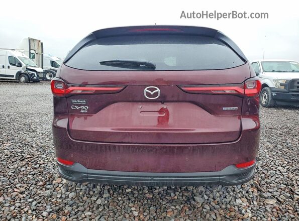 JM3KKCHD2S1233877 2025 MAZDA CX-90 Burgundy Vista trasera