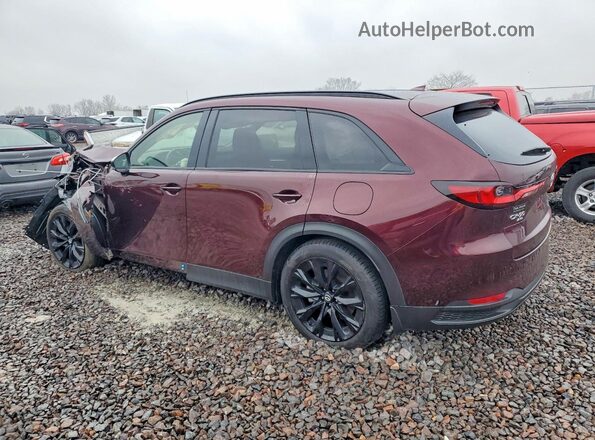 JM3KKCHD2S1233877 2025 MAZDA CX-90 Burgundy Trasero izquierdo