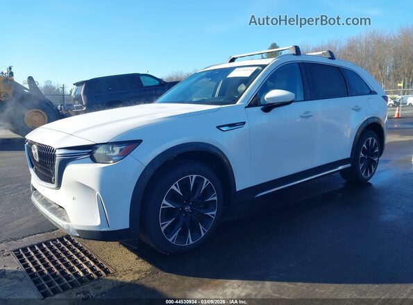 JM3KKDHAXR1111094 2024 MAZDA CX-90 PHEV White წინა მარცხენა ხედი სამი მეოთხედიდან