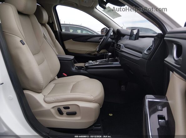 JM3TCACY1K0306467 2019 MAZDA CX-9 White Widok wnętrza z przodu