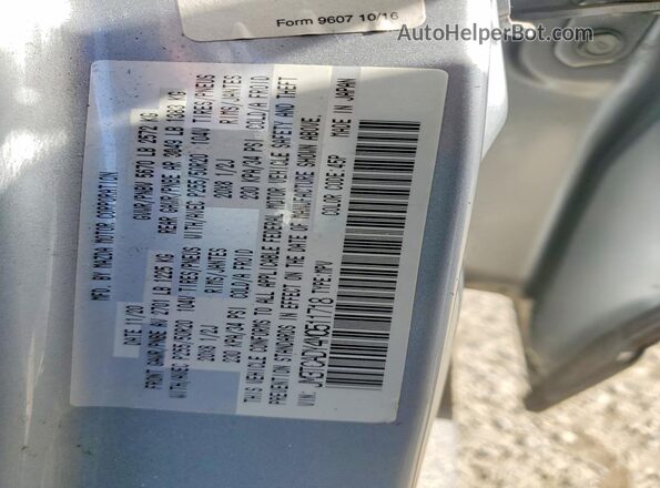 JM3TCADY4M0511718 2021 MAZDA CX-9 Silver VIN კოდის სტიკერის ხედი