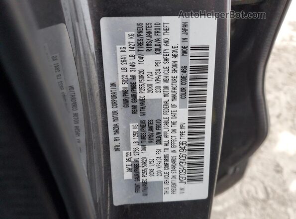 JM3TCBAY3N0619436 2022 MAZDA CX-9 Gray VIN կոդի պիտակի տեսք