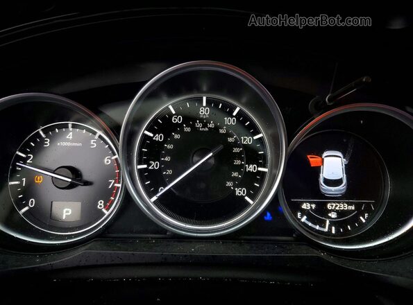 JM3TCBCY2M0534373 2021 MAZDA CX-9 Blue Instrument cluster view