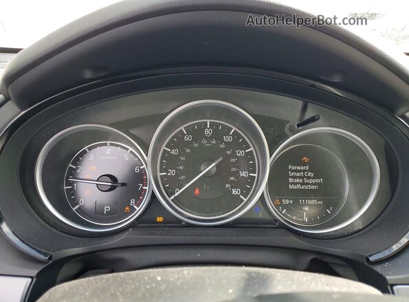 JM3TCBCY4M0516702 2021 MAZDA CX-9 White Instrument cluster view
