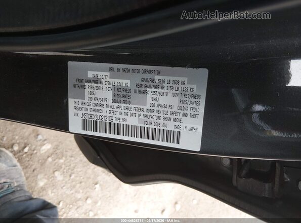 JM3TCBCY8J0213109 2018 MAZDA CX-9 Gray 