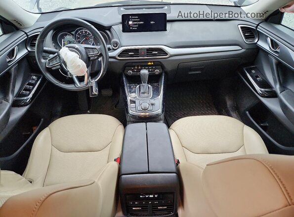 JM3TCBCY9P0639500 2023 MAZDA CX-9 Charcoal Dashboard view