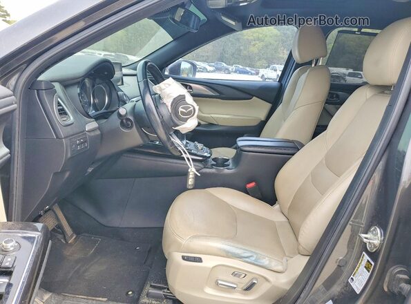 JM3TCBDY3H0135444 2017 MAZDA CX-9 Gray Вид салону спереду