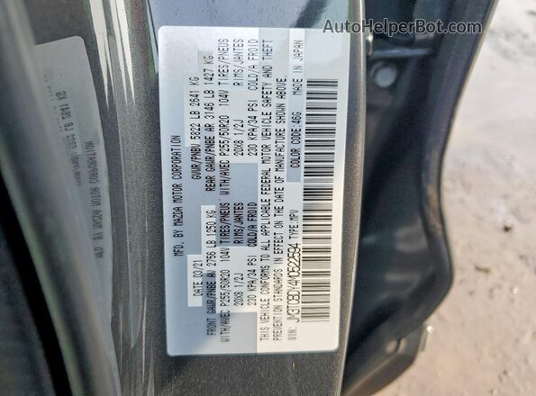 JM3TCBDY4M0522594 2021 MAZDA CX-9 Gray VIN sticker view