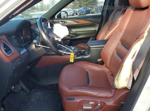 JM3TCBEY7K0322577 2019 MAZDA CX-9 White Widok wnętrza z przodu