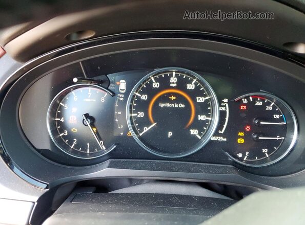 JM3TCBEY7K0322577 2019 MAZDA CX-9 White Widok zestawu wskaźników