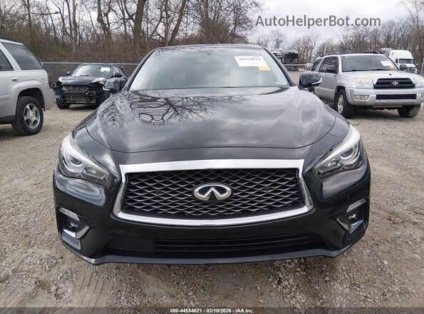 JN1AV7AR0JM780011 2018 INFINITI Q50 HYBRID Black Widok wnętrza z tyłu