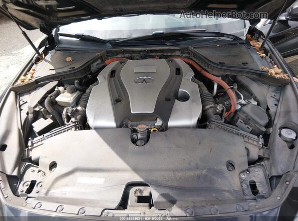 JN1AV7AR0JM780011 2018 INFINITI Q50 HYBRID Black Widok z tyłu