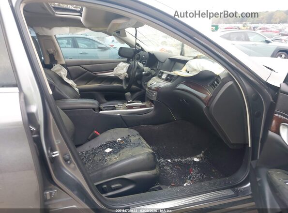 JN1BY1AP5JM180320 2018 INFINITI Q70 Gray Vista interior delantera
