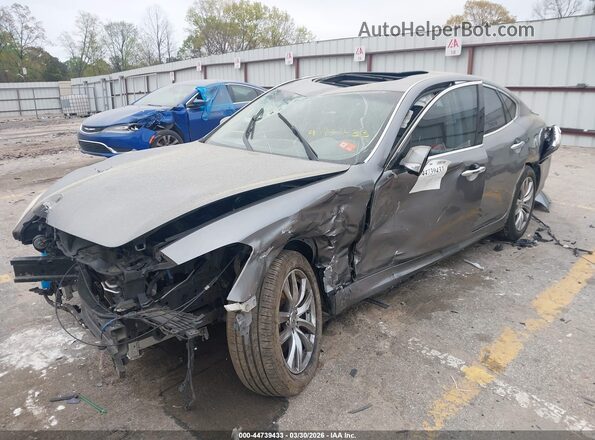 JN1BY1AP5JM180320 2018 INFINITI Q70 Gray Vista tres cuartos delantera izquierda