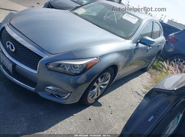 JN1BY1AP8HM740793 2017 INFINITI Q70 Blue Передня ліва чверть