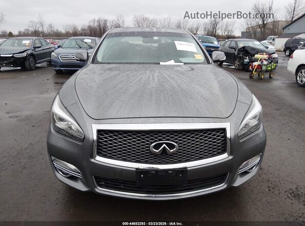 JN1BY1AP9JM180269 2018 INFINITI Q70 Gray Սարքավորումների վահանակի տեսք