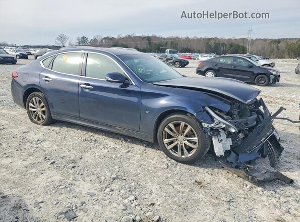 JN1BY1AP9KM505875 2019 INFINITI Q70 Синий Передняя правая четверть