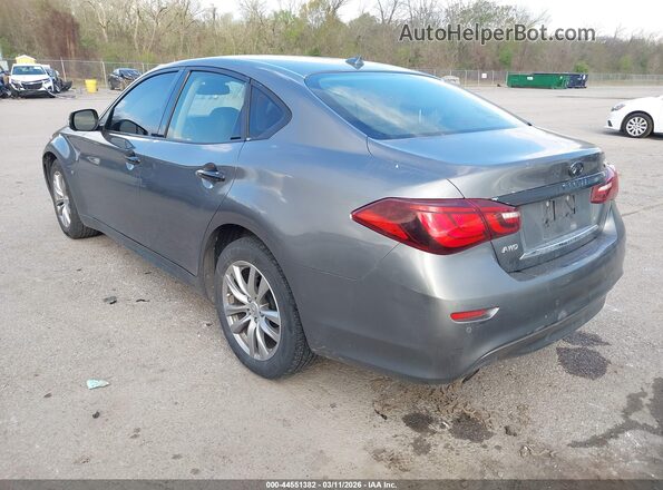 JN1BY1AR6HM770652 2017 INFINITI Q70 Gray Trasero izquierdo