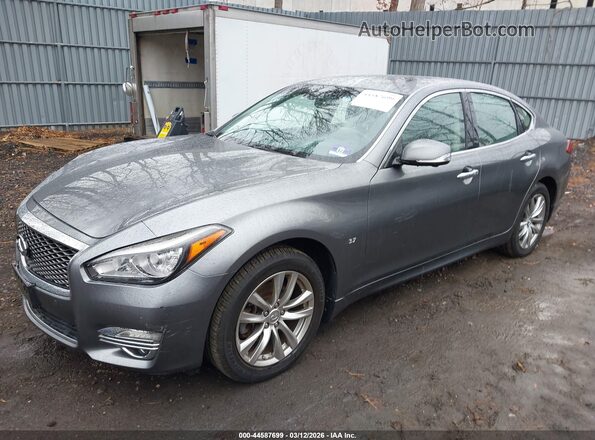 JN1BY1AR7JM220172 2018 INFINITI Q70 Gray Przód lewy