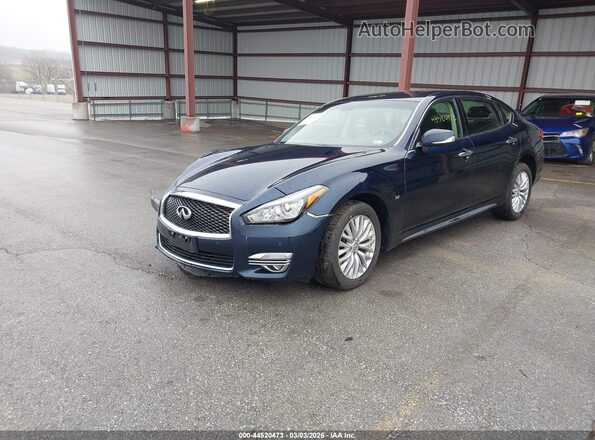 JN1BY1PR1GM720554 2016 INFINITI Q70L Blue წინა მარცხენა ხედი სამი მეოთხედიდან