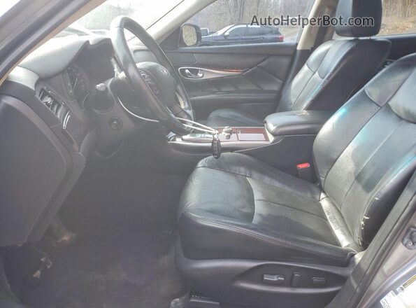 JN1BY1PR2HM210716 2017 INFINITI Q70L Gray წინა სალონის ხედი