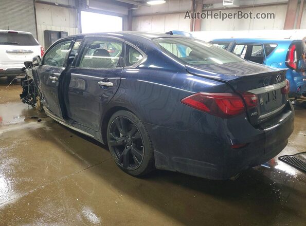 JN1BY1PR4HM210166 2017 INFINITI Q70L Синий Задняя левая четверть