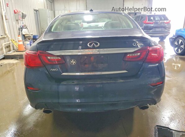 JN1BY1PR4HM210166 2017 INFINITI Q70L Синий Вид сзади