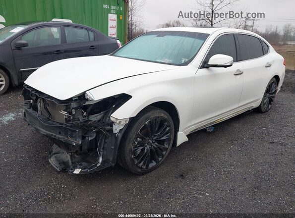 JN1BY1PR4HM210572 2017 INFINITI Q70L White Vista tres cuartos delantera izquierda