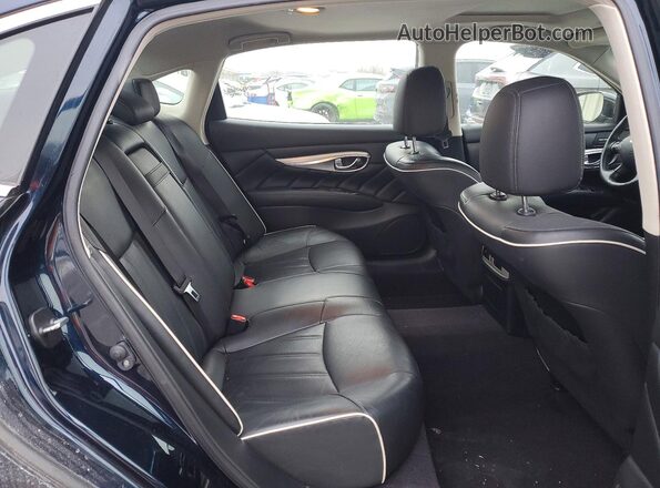 JN1BY1PR5KM720081 2019 INFINITI Q70L Blue Вид задніх сидінь