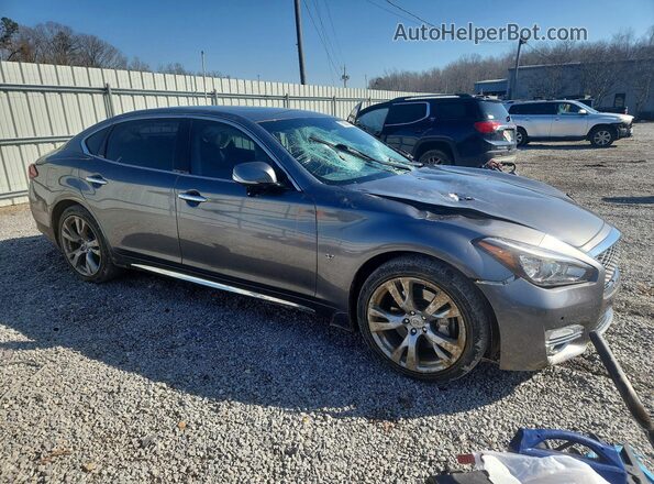 JN1BY1PRXKM725633 2019 INFINITI Q70L Gray წინა მარჯვენა