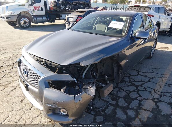 JN1CV7AP2GM202136 2016 INFINITI Q50 Gray Vista tres cuartos delantera izquierda