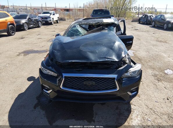 JN1CV7AP5JM240600 2018 INFINITI Q50 Black Вид панелі приладів