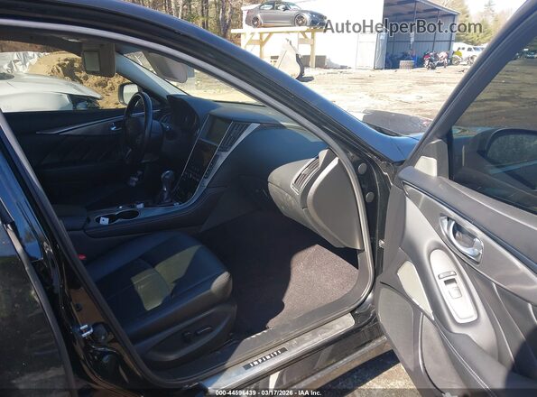 JN1CV7AR6HM680949 2017 INFINITI Q50 Black Вид салону спереду