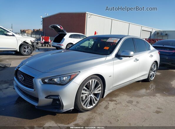 JN1EV7AP0LM204311 2020 INFINITI Q50 Silver Vista tres cuartos delantera izquierda