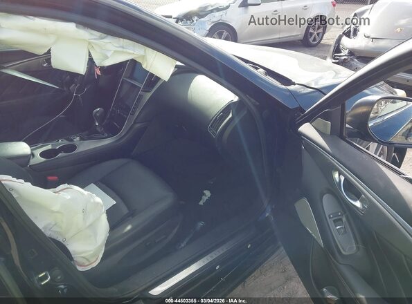 JN1EV7AP1HM732477 2017 INFINITI Q50 Black Front interior view
