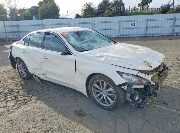 JN1EV7AP1MM701756 2021 INFINITI Q50 Белый Передняя правая четверть