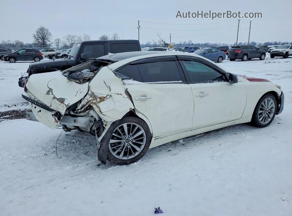 JN1EV7AP3KM510322 2019 INFINITI Q50 White 