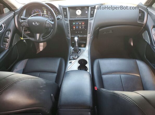 JN1EV7AP4HM744431 2017 INFINITI Q50 Серебряный Вид панели приборов