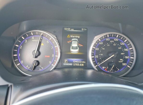 JN1EV7AP4HM744431 2017 INFINITI Q50 Серебряный Вид щитка приборов