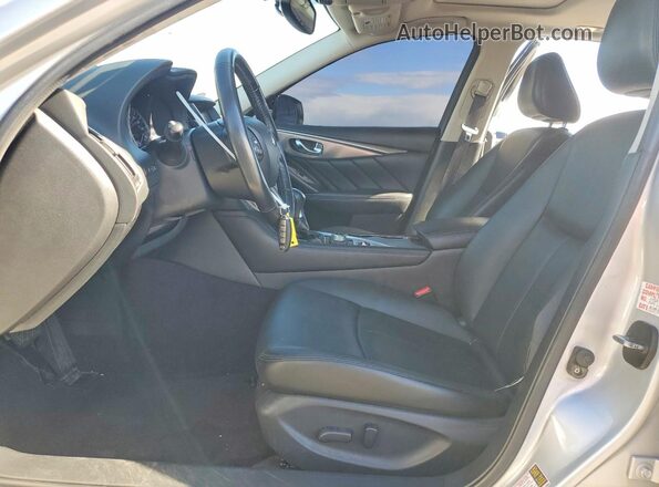 JN1EV7AP4HM744431 2017 INFINITI Q50 Серебряный Вид салона спереди