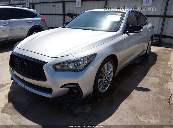 JN1EV7AP6KM517975 2019 INFINITI Q50 Silver Передня ліва чверть