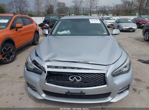 JN1EV7AP8HM740253 2017 INFINITI Q50 Silver Widok zestawu wskaźników