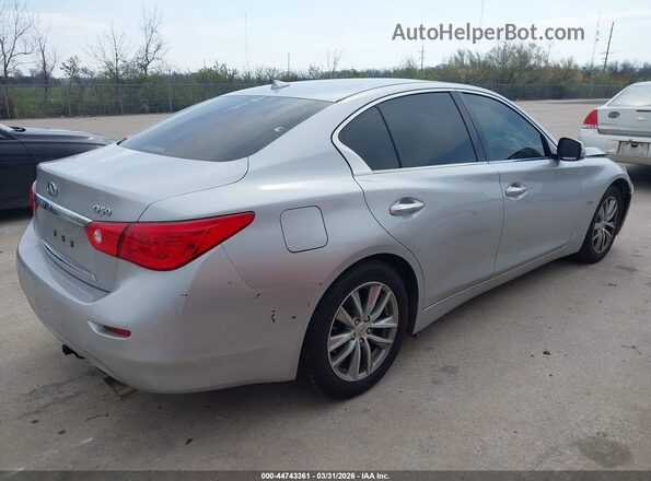 JN1EV7AP8HM740253 2017 INFINITI Q50 Silver Tył prawy