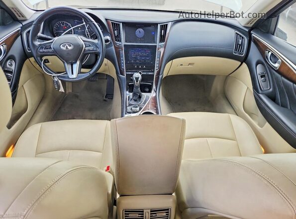 JN1EV7AP9KM510213 2019 INFINITI Q50 White Առջևի վահանակի տեսք