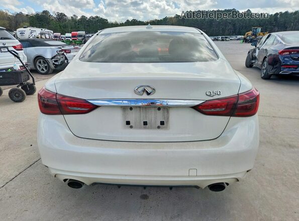 JN1EV7AP9KM510213 2019 INFINITI Q50 White Հետևի տեսք