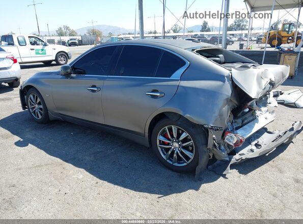 JN1EV7APXHM742781 2017 INFINITI Q50 Gray Rear left