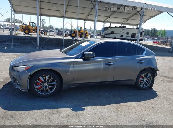 JN1EV7APXHM742781 2017 INFINITI Q50 Gray Rear interior view